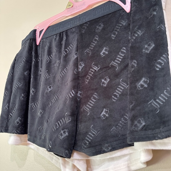 Juicy Couture Women's Classic Velour Short 2pc with Back Bling XL - Picture 3 of 4